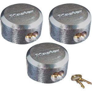 *NEW* 3-Pack Master Lock 6271KA 2-7/8in. ProSeries Reinforced Hidden Shackle